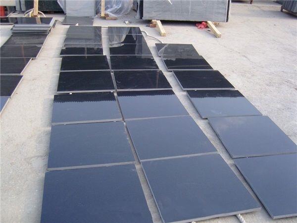 black granite tile china shanxi black granite pilished tiles