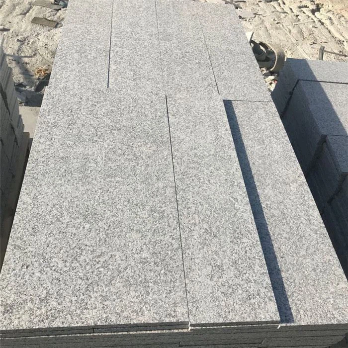 G603 granite flamed paving tile flamed