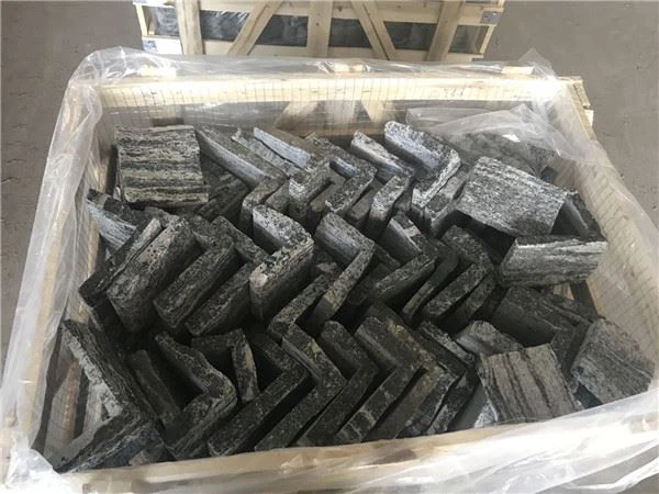 loose grey stone tile flamed