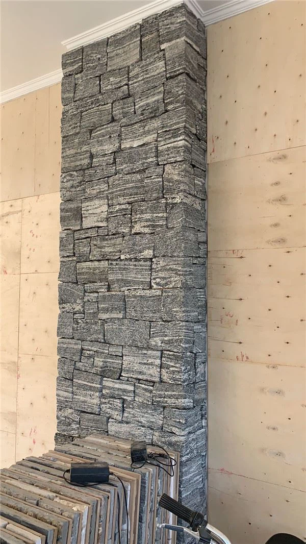 loose grey stone tile Landscaping Stone