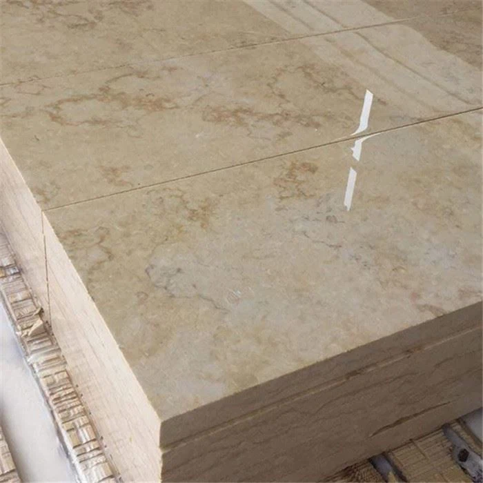 Yellow marble floor tiles polished