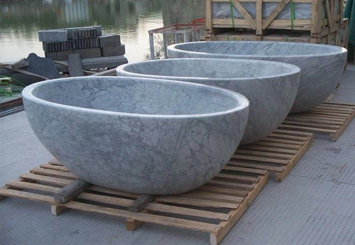 natural carrara marble stone bathtubs (2)