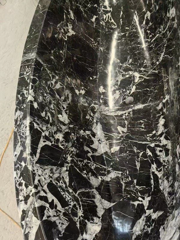 polished Black Marble bathtub