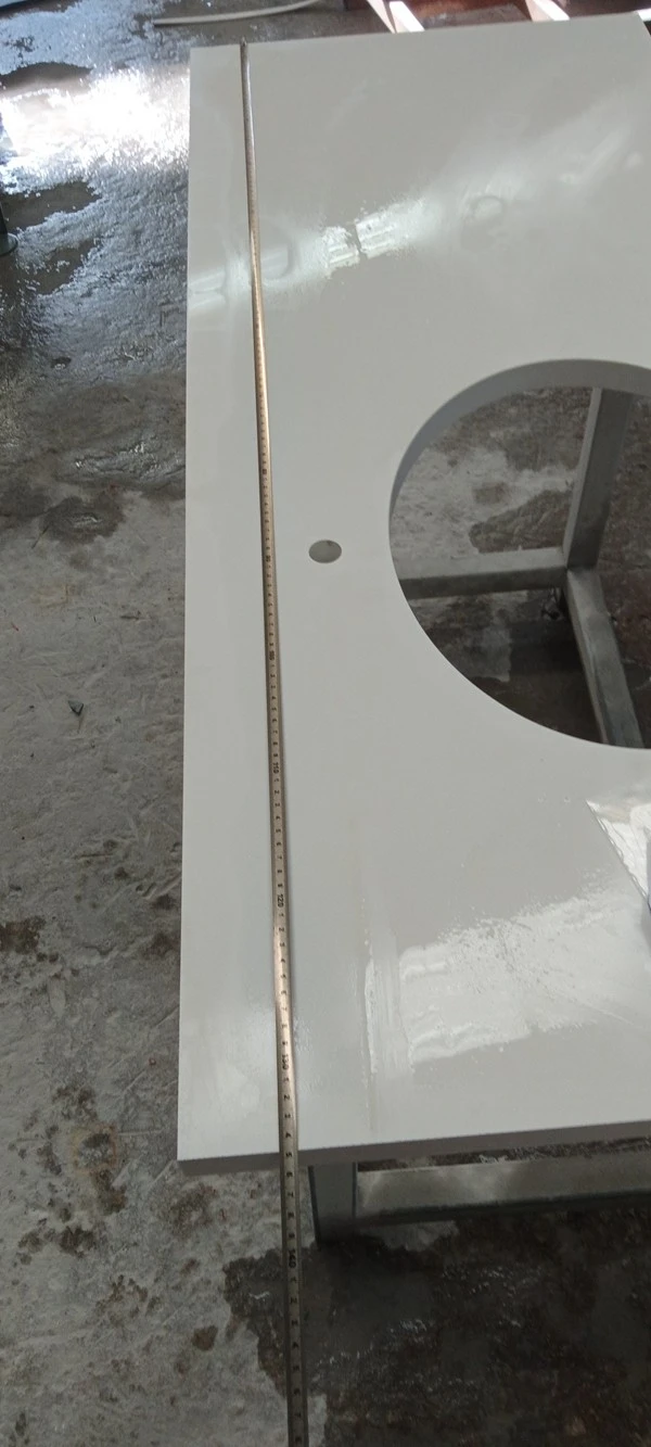 quartz pure white vanity tops