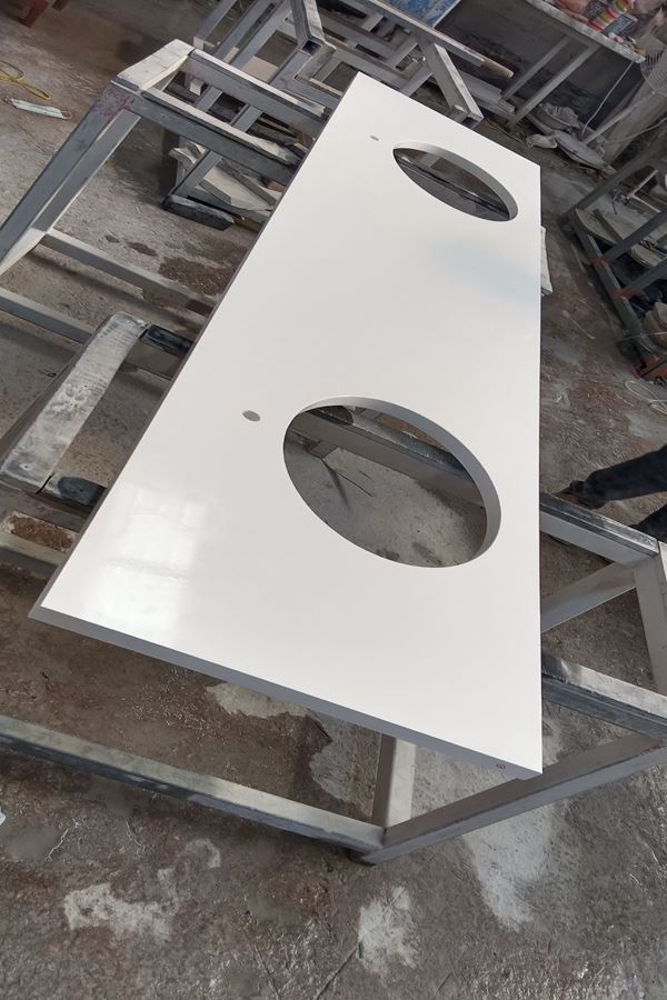 Kvarts benkeplater Pure White