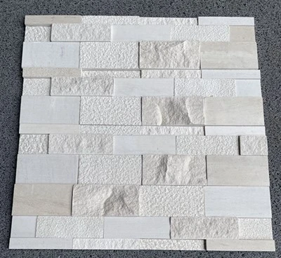 Moca Cream Limestone Stacked Wall Stone