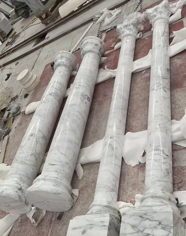 Statuario Venato marmorsøyle