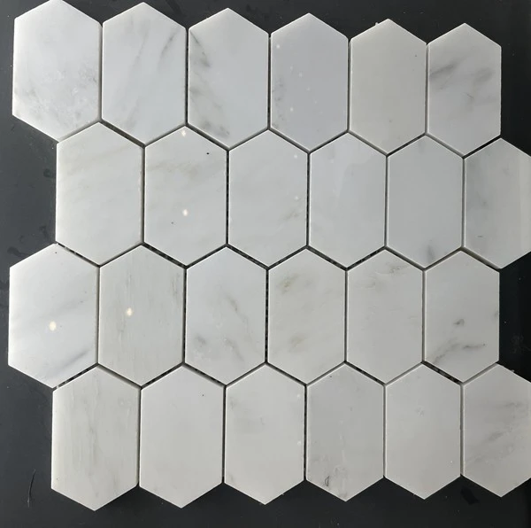 White Marble Hexagon Mosaic